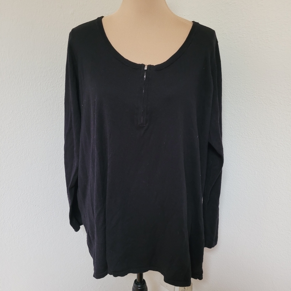 Torrid Black 1/4 zip Sweater